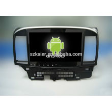 Vier Kern! Android 4.4 / 5.1 Auto-DVD für Lancer mit voller Berührung Kapazitiver Bildschirm / GPS / Spiegel Link / DVR / TPMS / OBD2 / WIFI / 4G